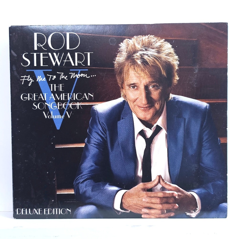 Rod Stewart Fly‎ Me To The Moon CD Deluxe 2-Disc Songbook Vol V 2010 Digipak
